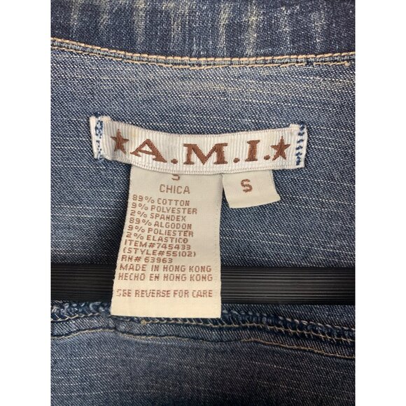 A.M.I. Womens Denim Jacket S - Picture 3 of 4